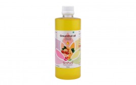 SimPure Groundnut Oil 100% Pure Un-Refined  Plastic Bottle  500 millilitre